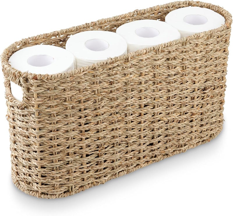 84ECO Seagrass Toilet Paper Storage Basket - Image 1